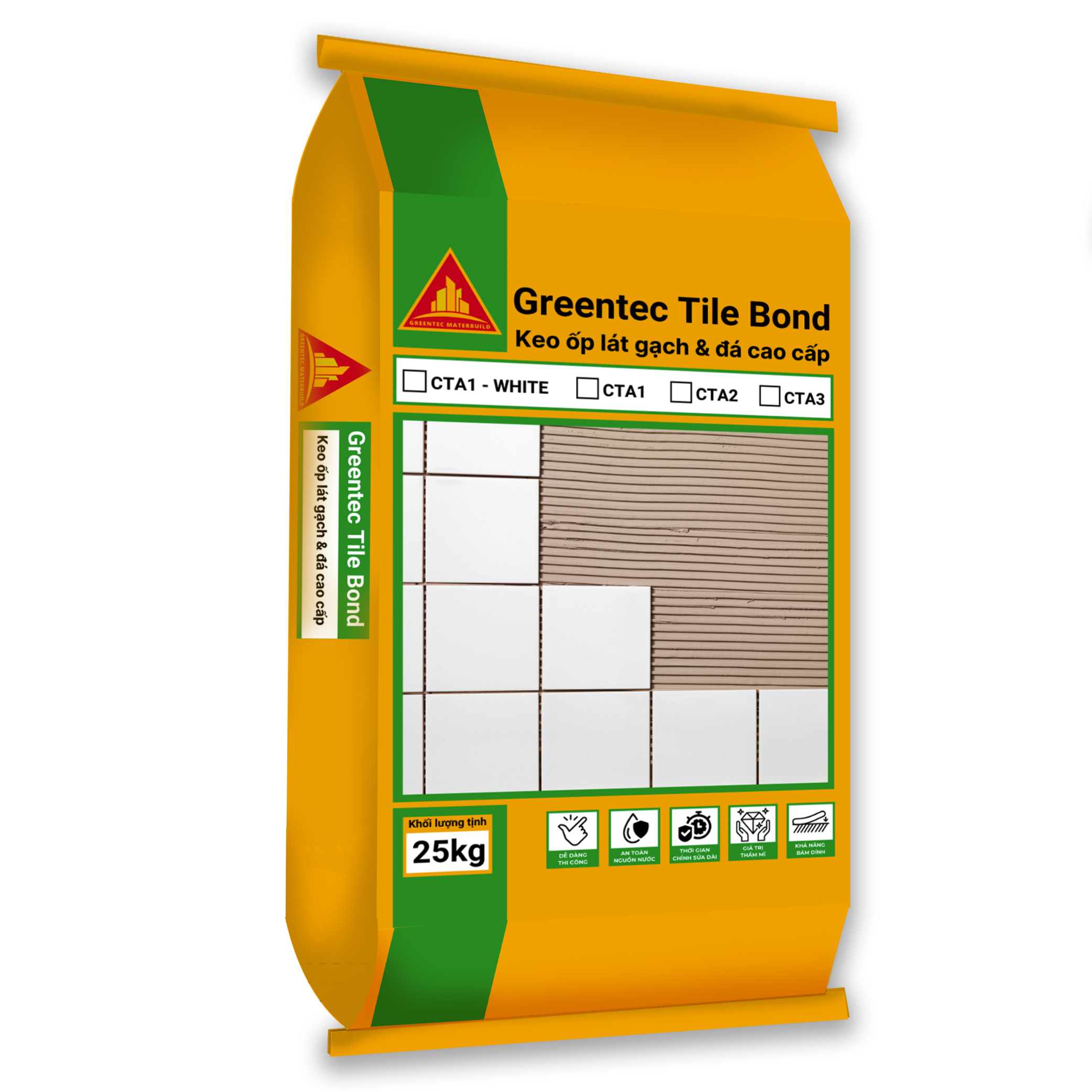 Greentec Tile Bond | Keo Dán Gạch Chuyên Nghiệp